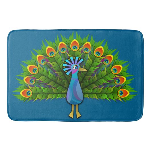 Peacock Slaapkamer Vloermat Home Decor Vloermatten Badmat (Voorkant)