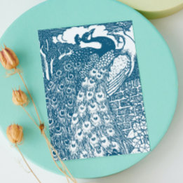 Peacock sparen de Datum Aankondigingskaart