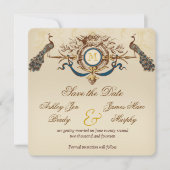 Peacock  sparen de Kaarten van de Datum (Voorkant)