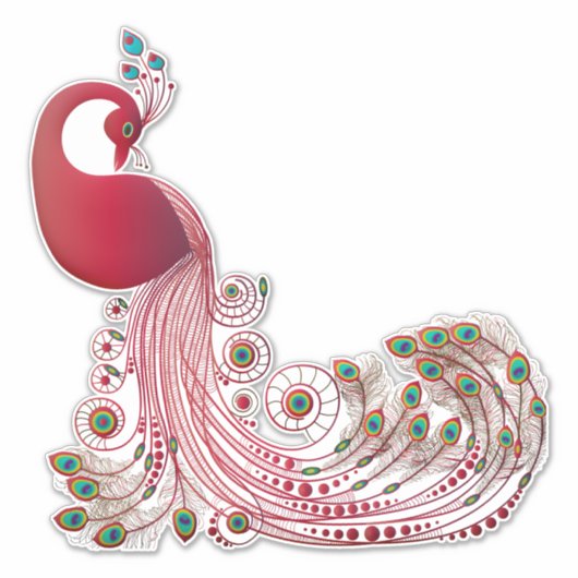 Peacock Sticker (Voorkant)