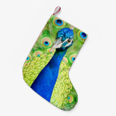 Peacock Stocking Kleine Kerstsok (Voorkant (Hangend))