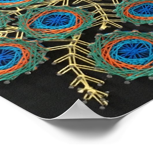Peacock String Art Poster (Hoek)
