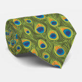 Peacock-Stropdas voor bruiloften en speciale geleg Stropdas (Opgerold)