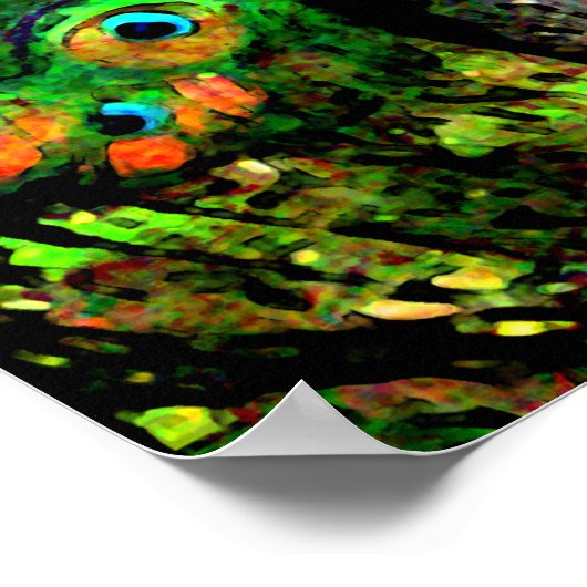 Peacock Strut Poster (Hoek)