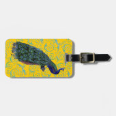 Peacock Swirl Bagagelabel (Voorkant horizontaal)