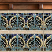 Peacock Symbolisme Belle Epoque Art Deco Tegeltje