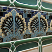 Peacock Symbolisme Belle Epoque Art Deco Tegeltje