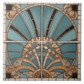 Peacock Symbolisme Belle Epoque Art Deco Tegeltje (Voorkant)