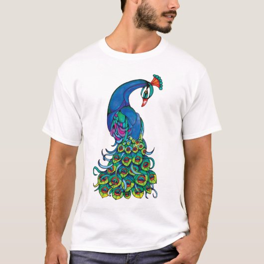Peacock-T-shirt T-shirt (Voorkant)