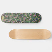 Peacock Tail Skateboard (Horizontaal)