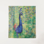 Peacock - Tapestry, Wall Art Wandkleed (Voorkant)