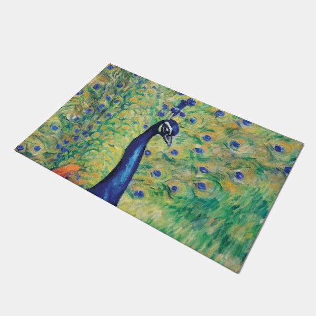 Peacock - Tapis de porte, Tapis (Incliné)
