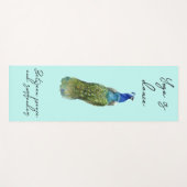 Peacock tapis de yoga, Yoga est une danse (Devant (Horizontal))