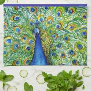 Peacock Tea Towel,  als handdoek met handdoek