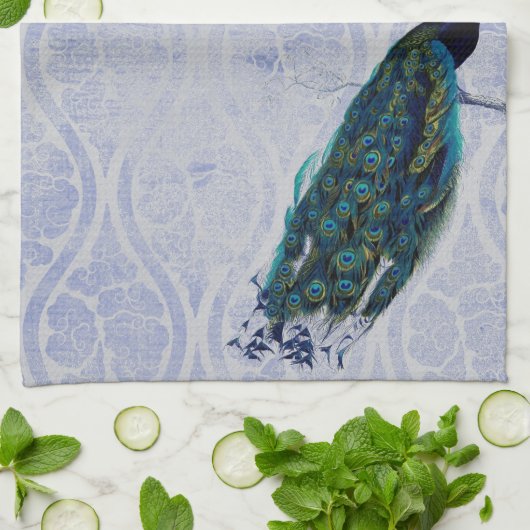 Peacock Theedoek (Gevouwen)