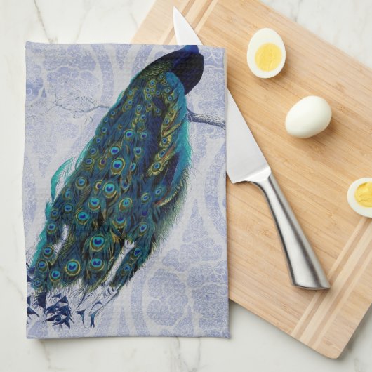 Peacock Theedoek (Quarter Fold)