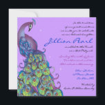 Peacock Thème Bat mitzvah Invitation Invitation Vi<br><div class="desc">Toutes mes créations sont des oeuvres originales ONE-OF-A-KIND conçues par moi ! Vous ne pouvez les trouver ici ! La plupart sont créés à l'aide d'Adobe Illustrator ou d'Adobe Photoshop. D'autres sont des objets peints à la main uniques en aquarelle, gouache et encre indienne. Toutes les couleurs, polices et textes...</div>