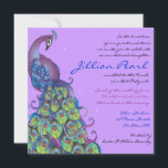 Peacock Thème Bat mitzvah Invitation Invitation Vi<br><div class="desc">Toutes mes créations sont des oeuvres originales ONE-OF-A-KIND conçues par moi ! Vous ne pouvez les trouver ici ! La plupart sont créés à l'aide d'Adobe Illustrator ou d'Adobe Photoshop. D'autres sont des objets peints à la main uniques en aquarelle, gouache et encre indienne. Toutes les couleurs, polices et textes...</div>