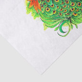 Peacock Tissuepapier (Detail)