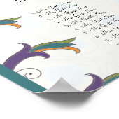 Peacock  Tortelduifjes Poster (Hoek)