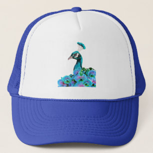 Peacock Trucker Hat Pet