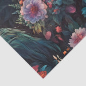 Peacock Tuin Behang Kunst Tissuepapier (Detail)