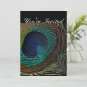 Peacock-uitnodigingen Kaart (Staand voorkant)