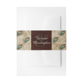  Peacock Uitnodigingen Wikkel (Voorkant Voorbeeld)