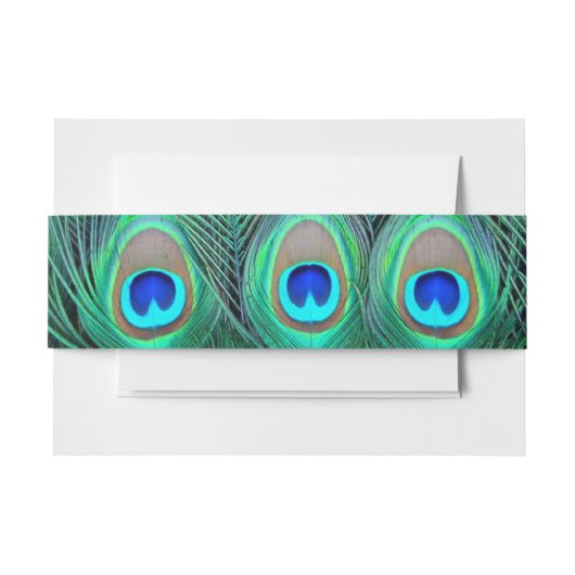 Peacock Uitnodigingen Wikkel (Voorkant Voorbeeld)