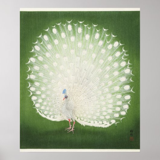 Peacock van Ohara Koson (1925-1936) Poster (Voorkant)