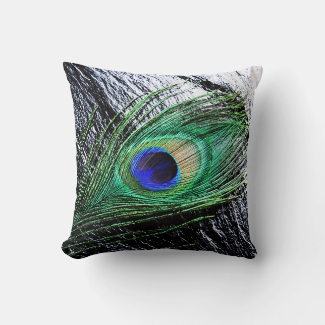 Peacock Veer 1 Kussen (Voorkant)