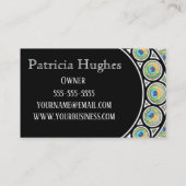 Peacock-veergrens Visitekaartje (Achterkant)