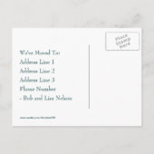  Peacock verandering van adres Briefkaarten (Achterkant)