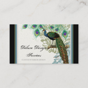 Peacock, veren - elegante Visitekaartjes