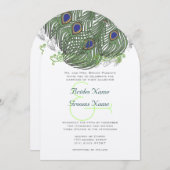 Peacock  veren kaart (Voorkant / Achterkant)