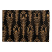 Peacock veren, luxe oosterse patroon. kussensloop (Achterkant)