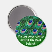 Peacock veren_ magneet (Voorkant / Achterkant)