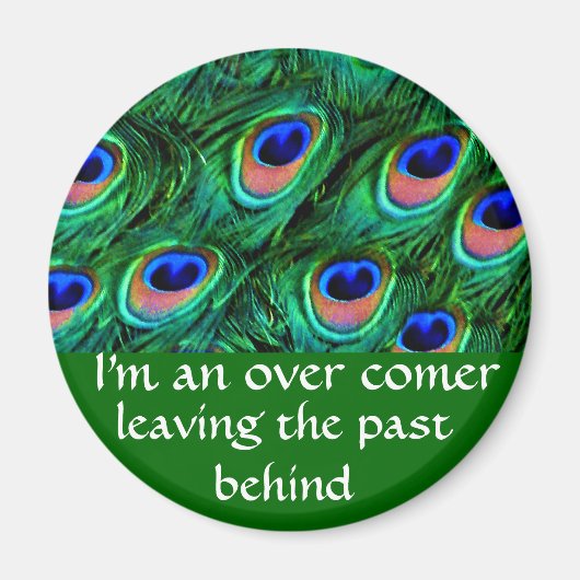 Peacock veren_ magneet (Voorkant)