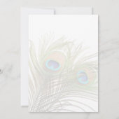 Peacock veren Verloving aankondiging (Achterkant)