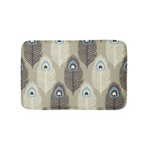 Peacock verenpatroon, stijl. badmat