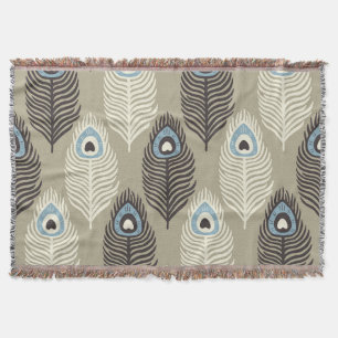 Peacock verenpatroon,  stijl. deken