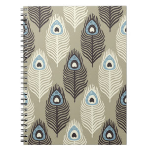 Peacock verenpatroon, stijl. notitieboek
