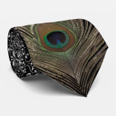 Peacock vether-demaser bg stropdas (Opgerold)