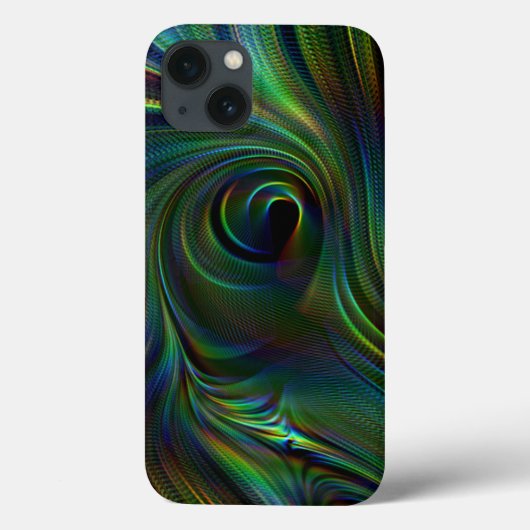 Peacock vether kleur Ruwe Xtreme iPhone Case (Achterkant)