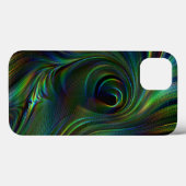 Peacock vether kleur Ruwe Xtreme iPhone Case (Achterkant (horizontaal))