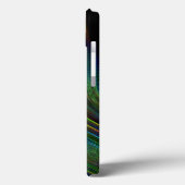 Peacock vether kleur Ruwe Xtreme iPhone Case (Achterkant / Links)