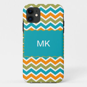 Peacock Vibrant Tribal Zigzag iPhone 11 Hoesje