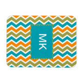 Peacock Vibrant Tribal Zigzag Magneet (Horizontaal)