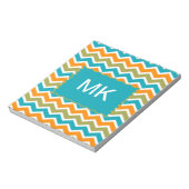 Peacock Vibrant Tribal Zigzag Notitieblok (Gedraaid)