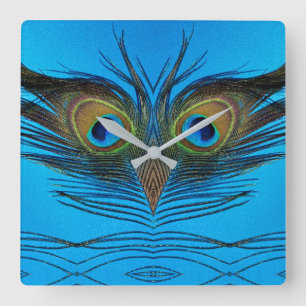 Peacock Vierkante Klok